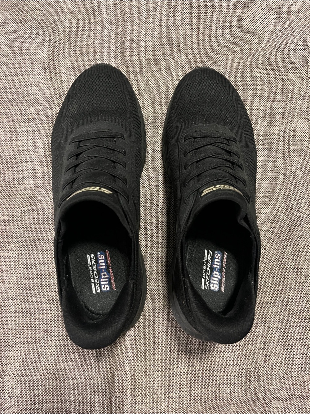 Skechers Women’s Black Slip Ins w/Memory Foam Sneakers - Picture 2 of 8